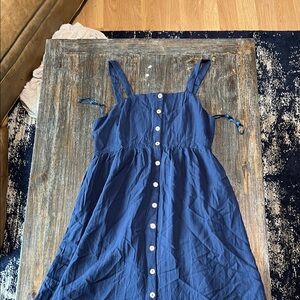 Doe & Rae Navy Sleeveless Dress
